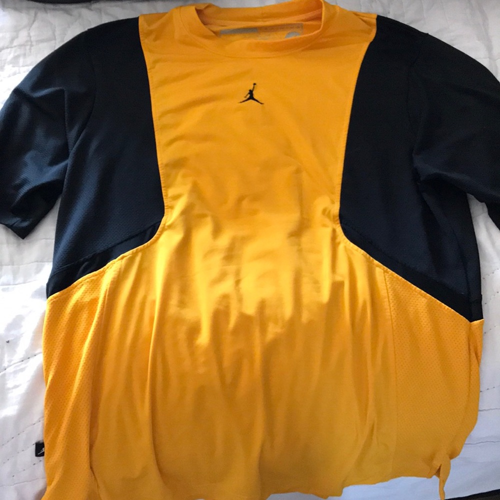 Black and Yellow Jordan Shirt